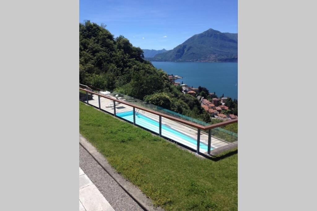 Magic Lake View With Beautiful Pool Area Беллано Екстер'єр фото